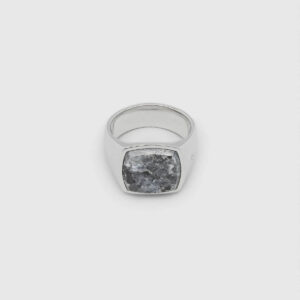 TOM WOOD RING CUSHION LARVIKITE