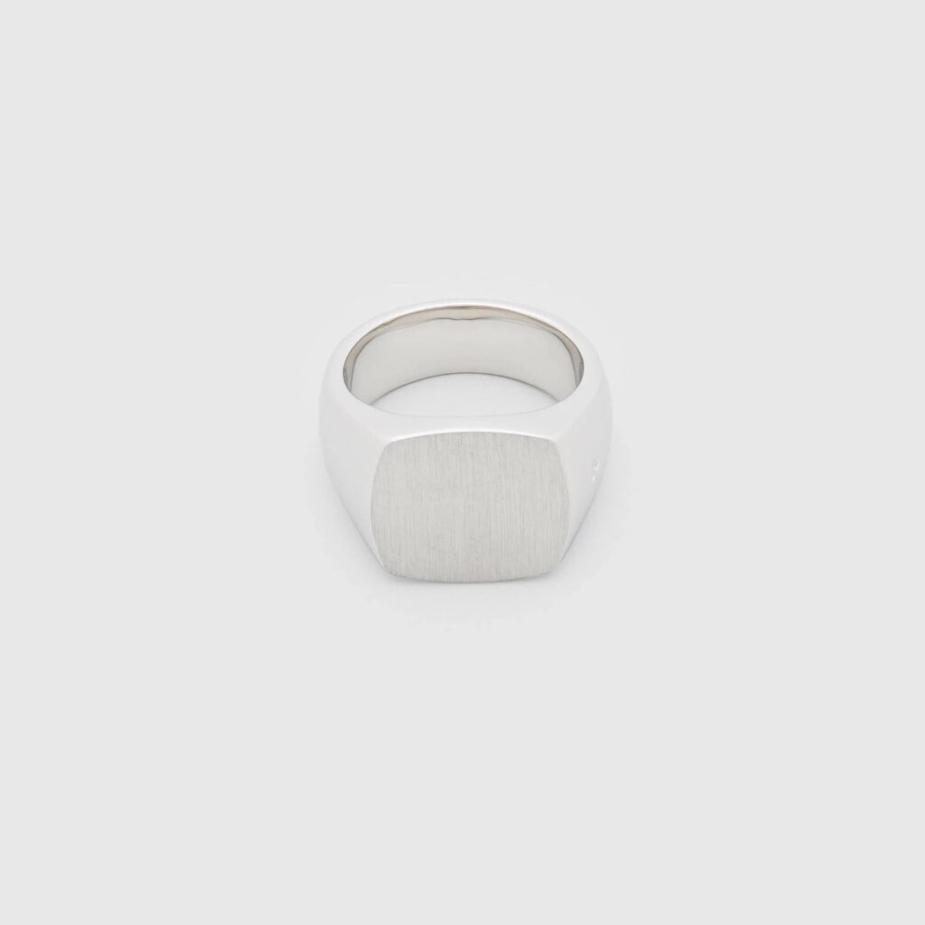 TOM WOOD RING CUSHION SATIN