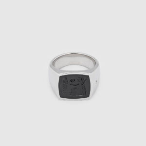 TOM WOOD RING CUSHION ATHENA BLACK ONYX