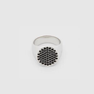 TOM WOOD RING PINKIE BLACK SPINEL