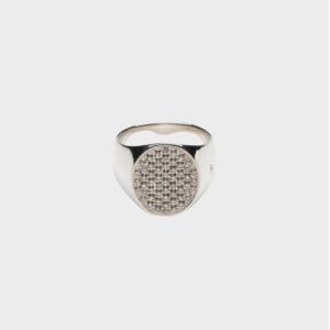 TOM WOOD RING PINKY SMOKEY QUARTS