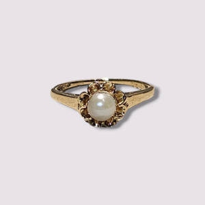 HELLMAN VINTAGE RING PERLE BLOMST