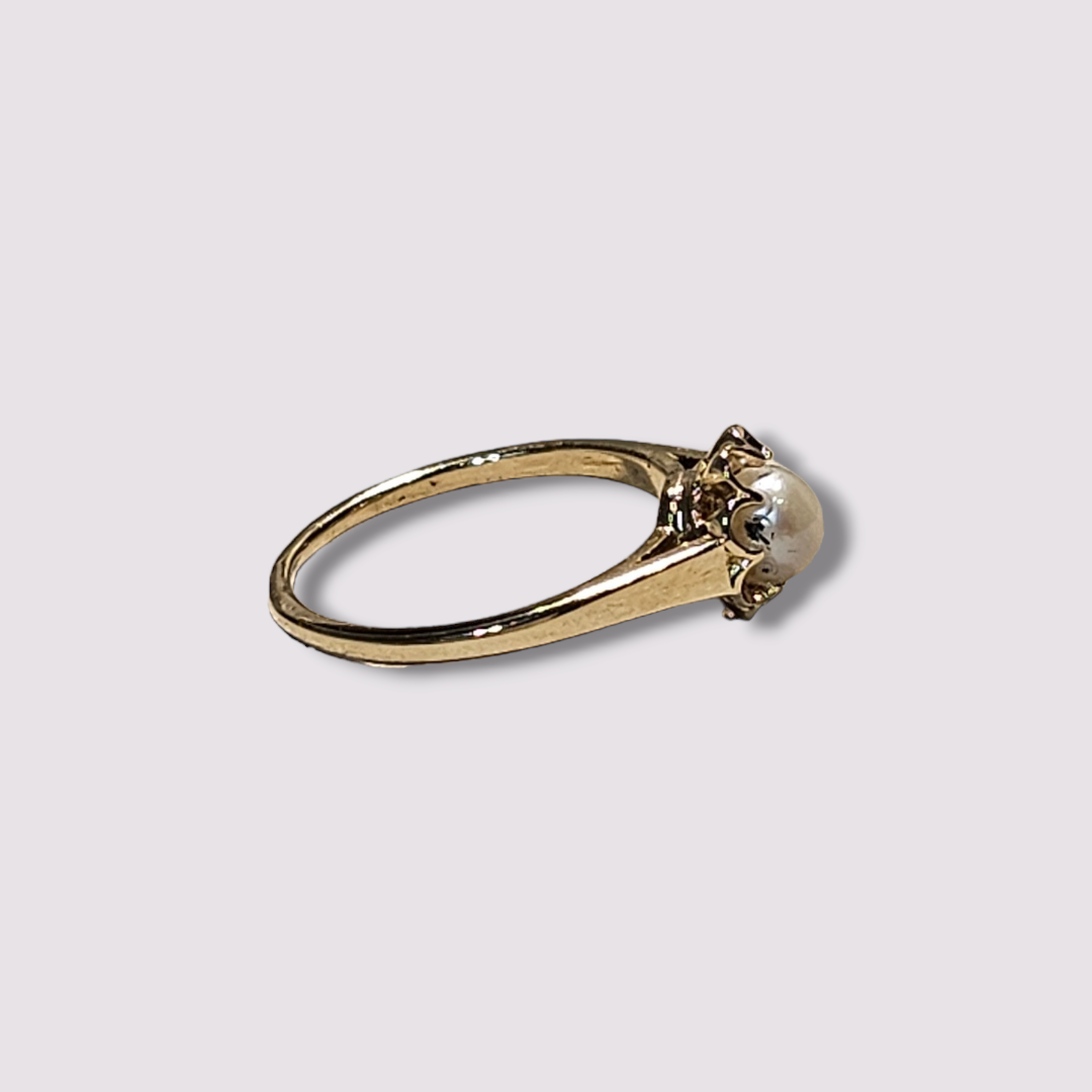 HELLMAN VINTAGE RING PERLE BLOMST