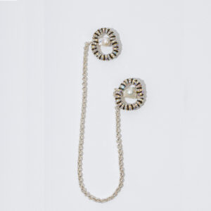 PEARL OCTOPUSS.Y BROSJE ZEBRA CHAINED
