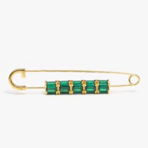 IZABEL DISPLAY BROSJE COLORFUL GREEN