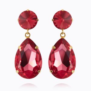 CAROLINE SVEDBOM ØREDOBBER PERFECT DROP MULBERRY RED