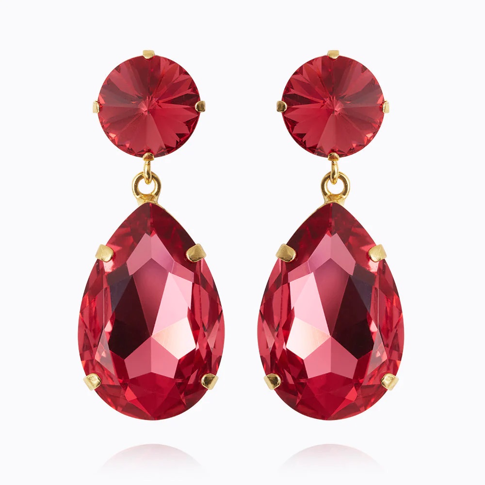 CAROLINE SVEDBOM ØREDOBBER PERFECT DROP MULBERRY RED
