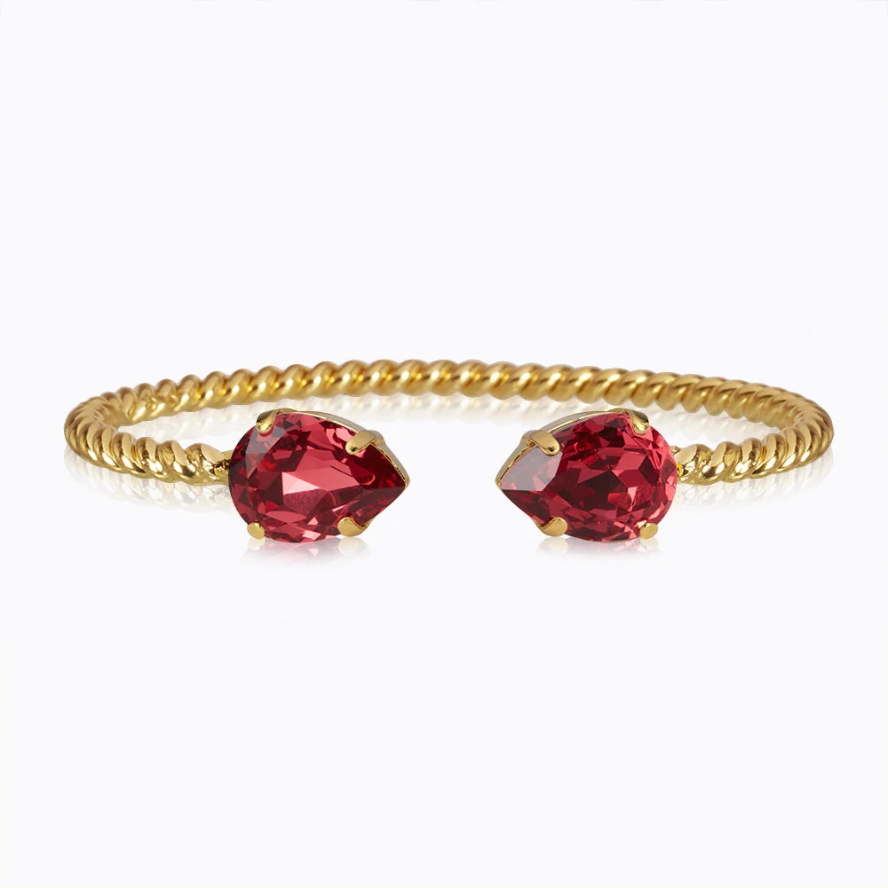 CAROLINE SVEDBOM ARMBÅND MINI DROP MULBERRY RED