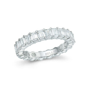 RING HELLMAN ETERNITY HALPH AND HALP BRILLIANT OG SMARAGD 3,42CT