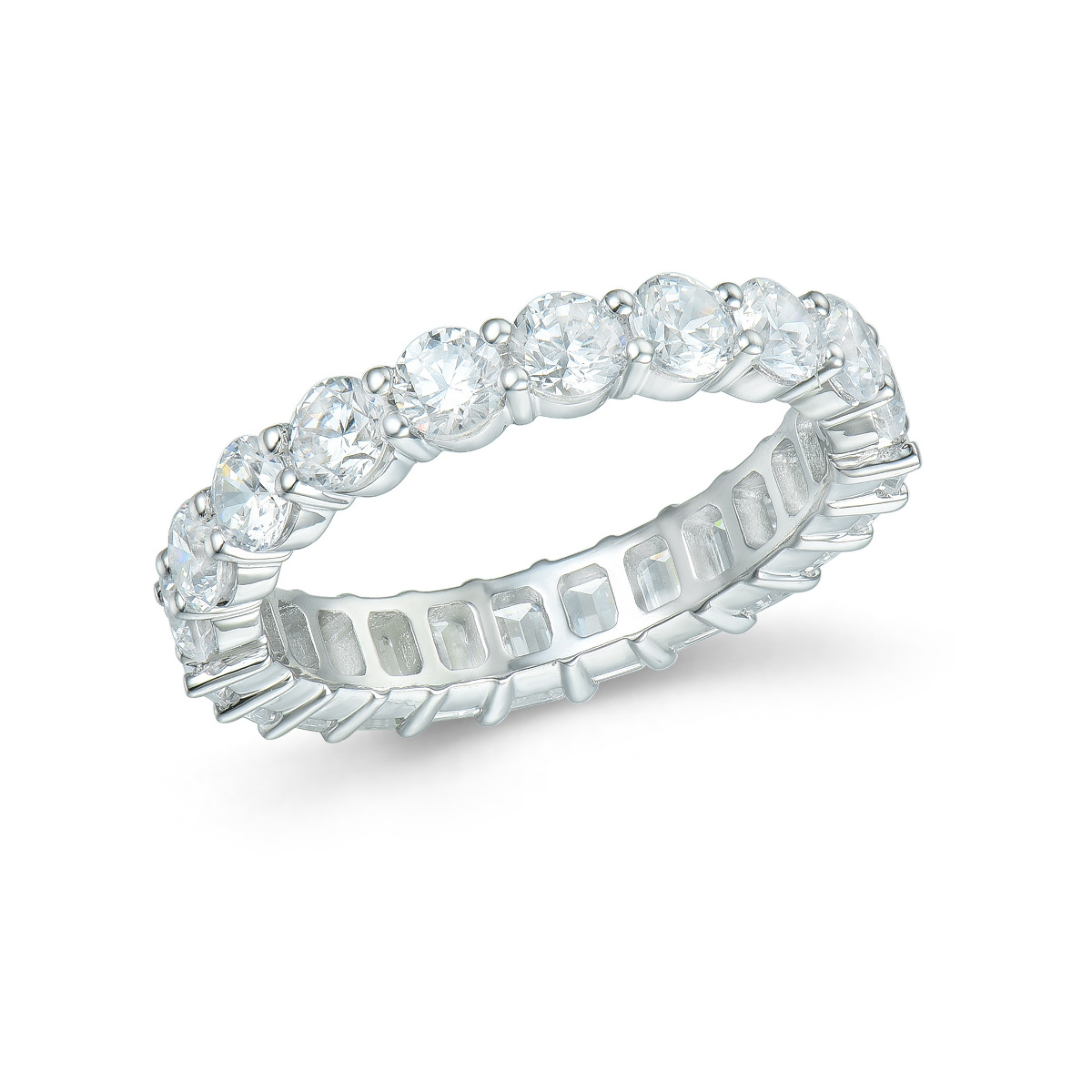 RING HELLMAN ETERNITY HALPH AND HALP BRILLIANT OG SMARAGD 3,42CT