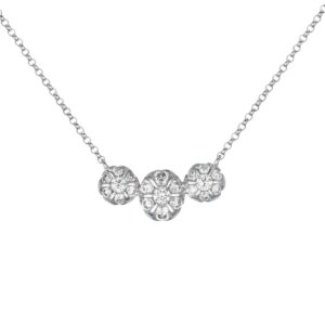 DIAMANT HALSSMYKKE MED KJEDE