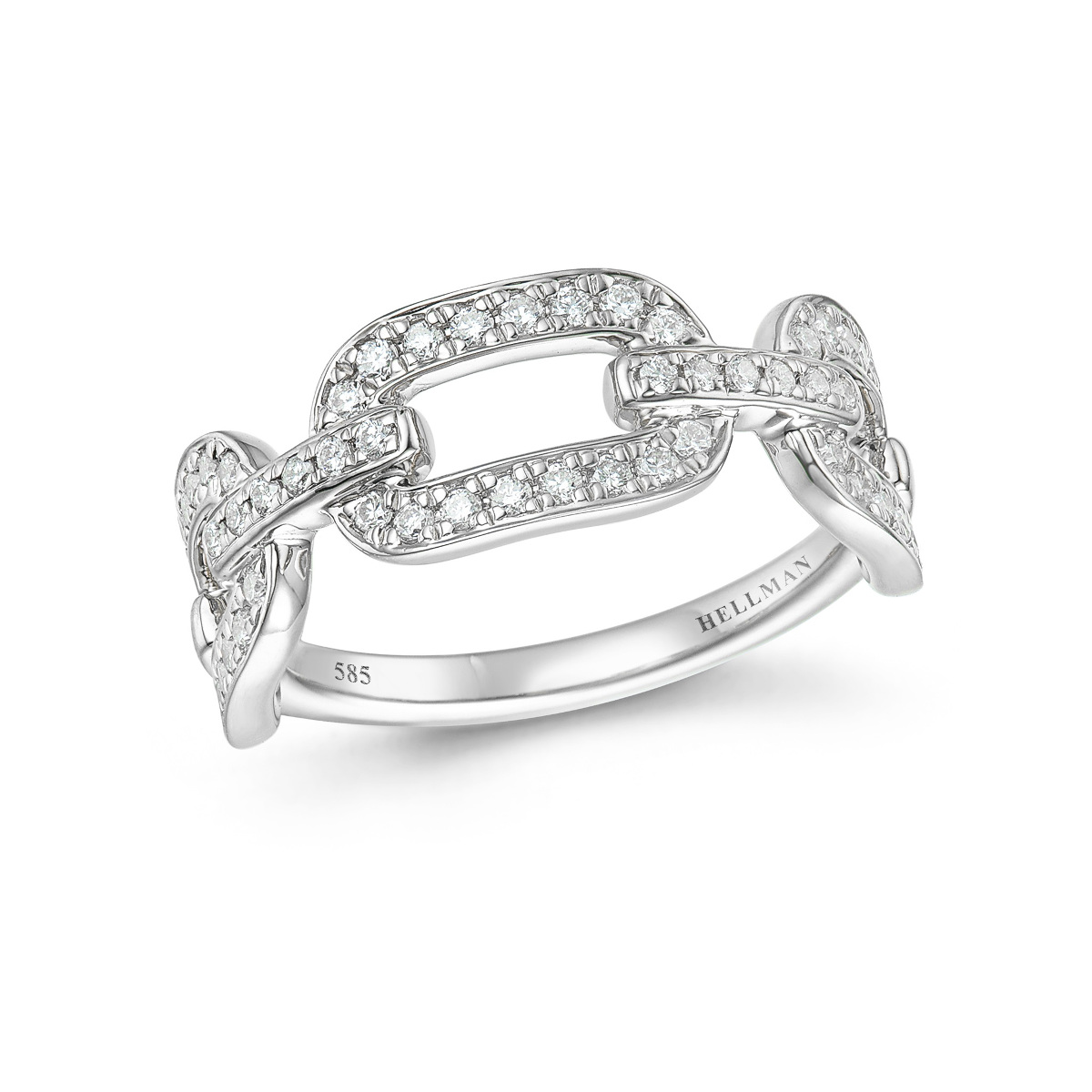 GULLRING MED DIAMANTER HELLMAN 0,40CT