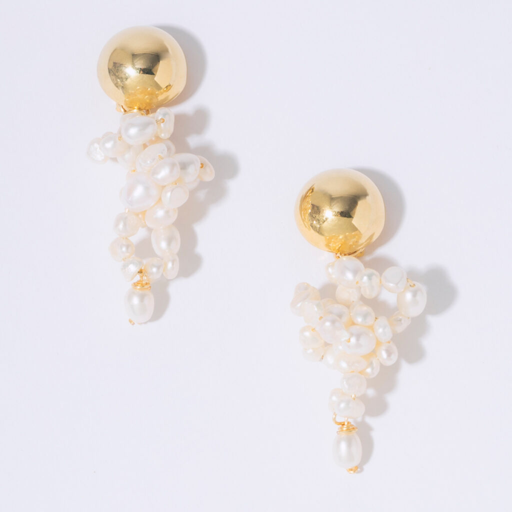PEARL OCTOPUSS.Y ØREDOBBER PEARLY GOLD GRAPES