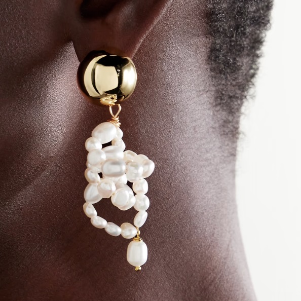 PEARL OCTOPUSS.Y ØREDOBBER PEARLY GOLD GRAPES