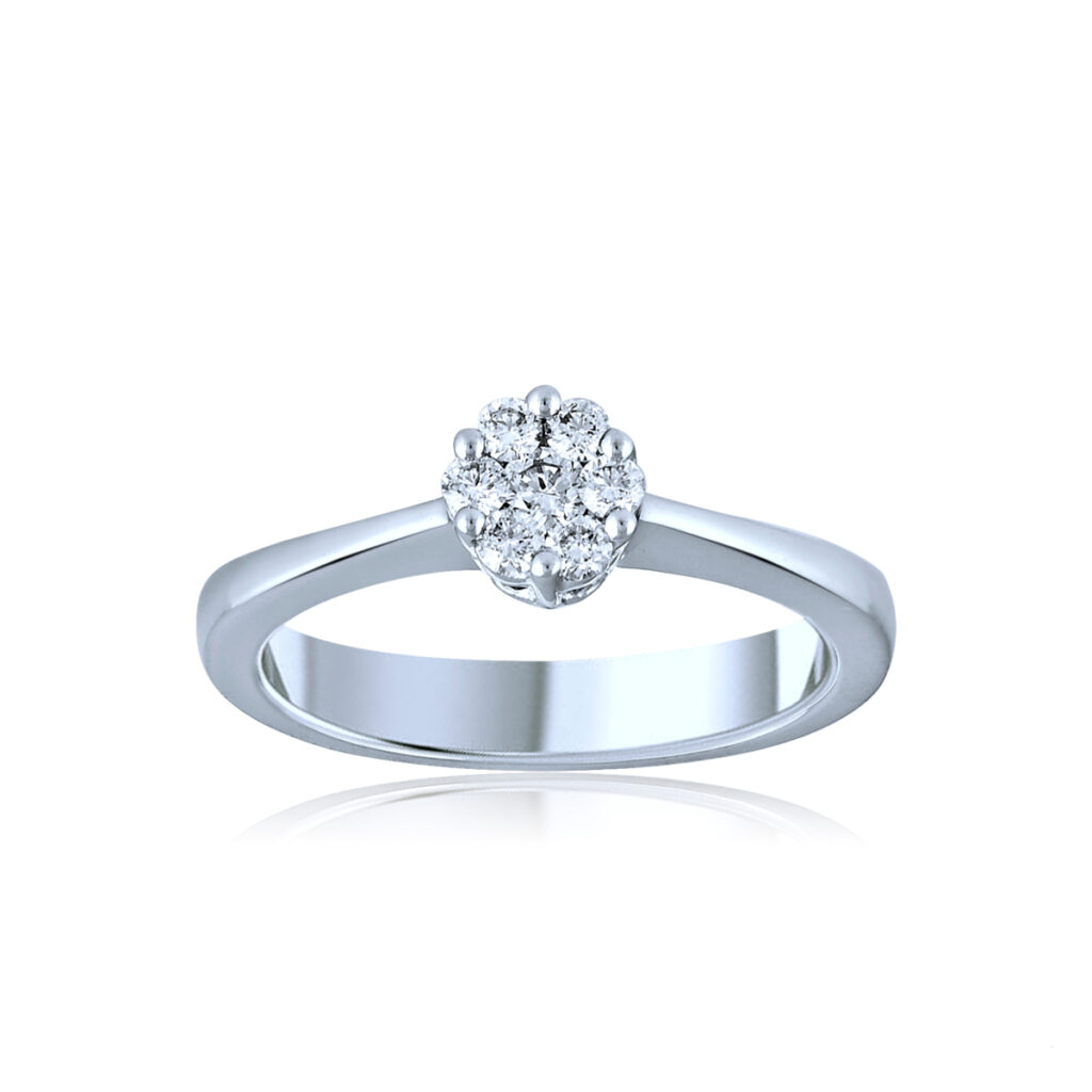 DIAMANTRING HVITTGULL HELLMAN MAGIC 0,25CT