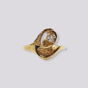 HELLMAN VINTAGE RING FINSK DESIGN MED DIAMANT