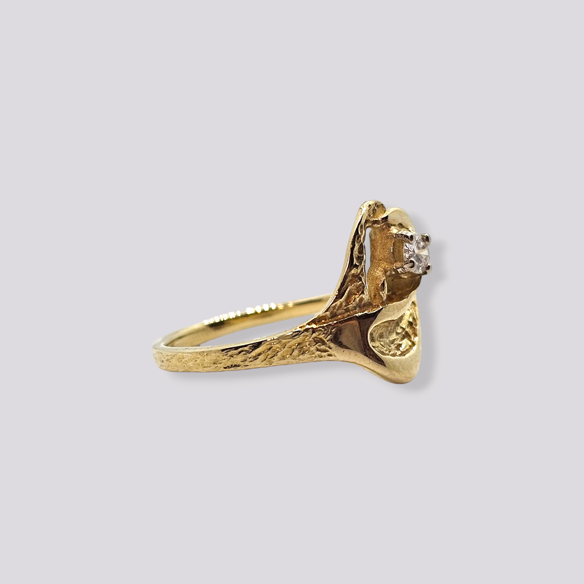 HELLMAN VINTAGE RING FINSK DESIGN MED DIAMANT