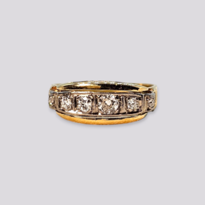 HELLMAN VINTAGE RING MED 6 DIAMANTER