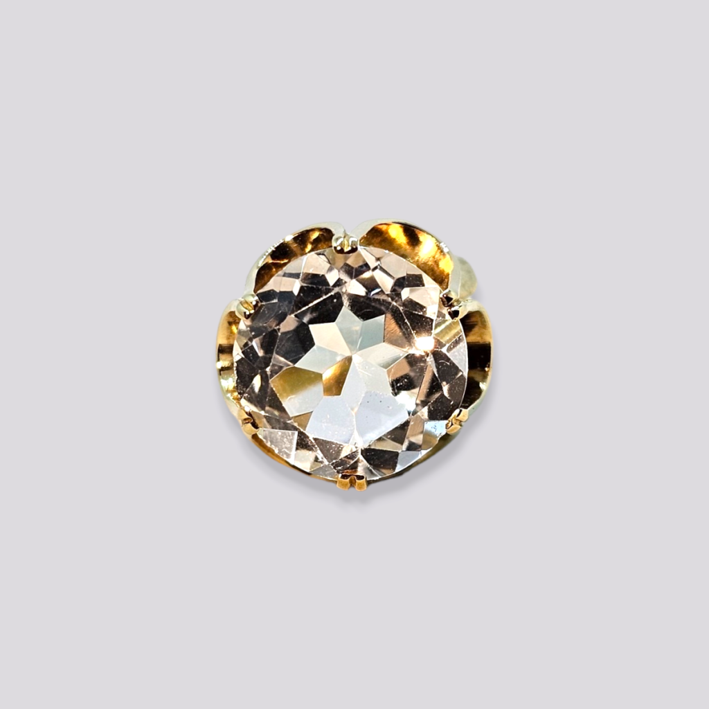 HELLMAN VINTAGE RING MED BERGKRYSTALL