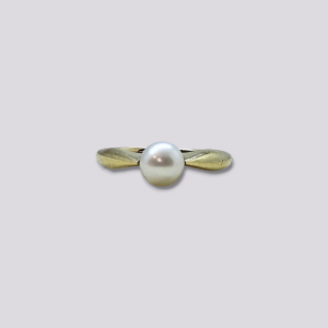 HELLMAN VINTAGE RING MED 6MM PERLE