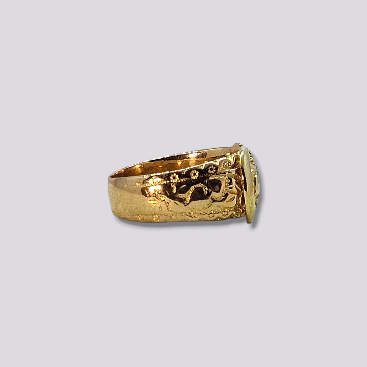 HELLMAN VINTAGE RING BRED MED MØNSTER