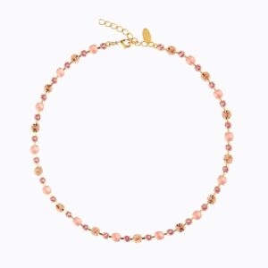 CAROLINE SVEDBOM KJEDE CALANTHE GOLD FLAMINGO COMBO
