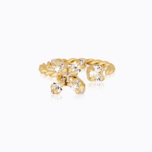 CAROLINE SVEDBOM RING CRYSTAL STAR GOLD CRYSTAL