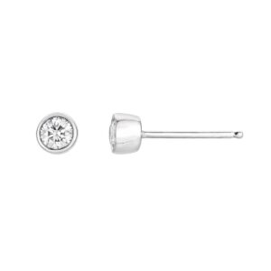 ENSTENSØREDOBBER BEZEL HVITTGULL DIAMANT 0.30CT TW.SI