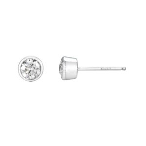 ENSTENSØREDOBBER BEZEL HVITTGULL DIAMANT 0.60CT TW.SI