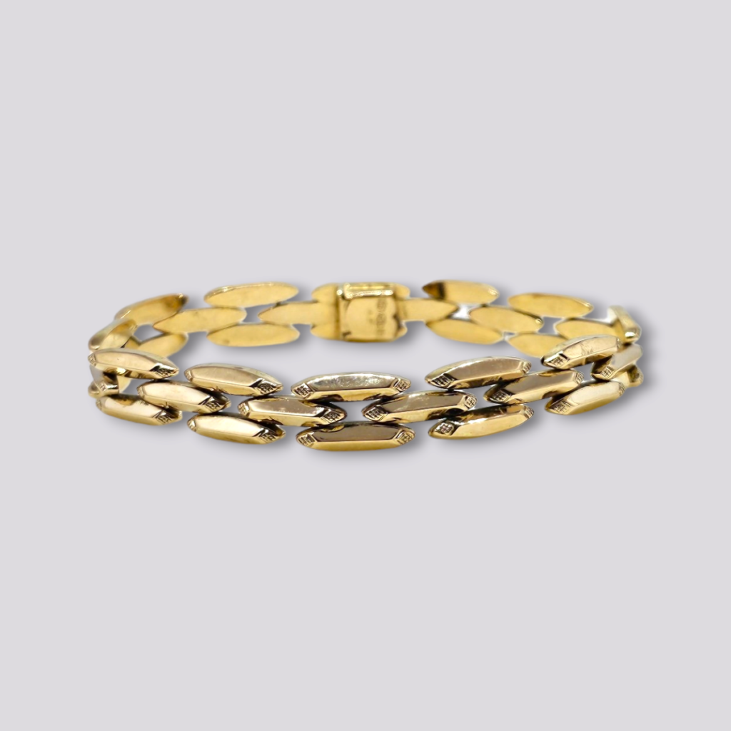 HELLMAN VINTAGE ARMBÅND POLERT FASETT