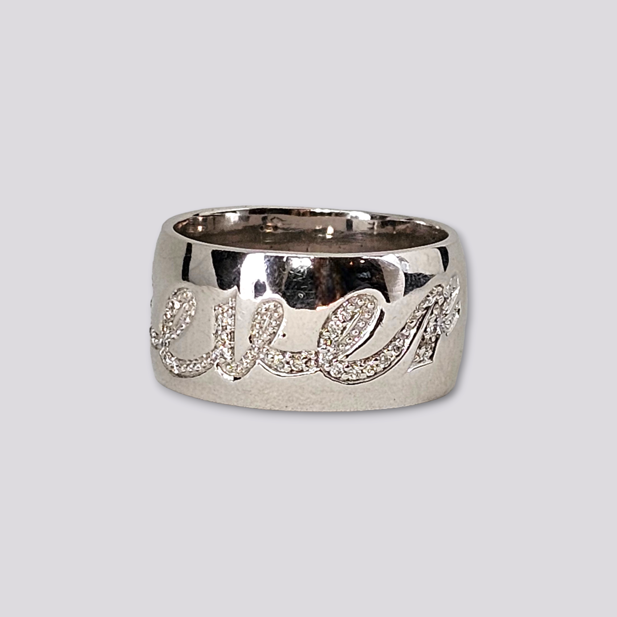 HELLMAN VINTAGE RING &laquo;FOREVER&raquo; MED DIAMANTER