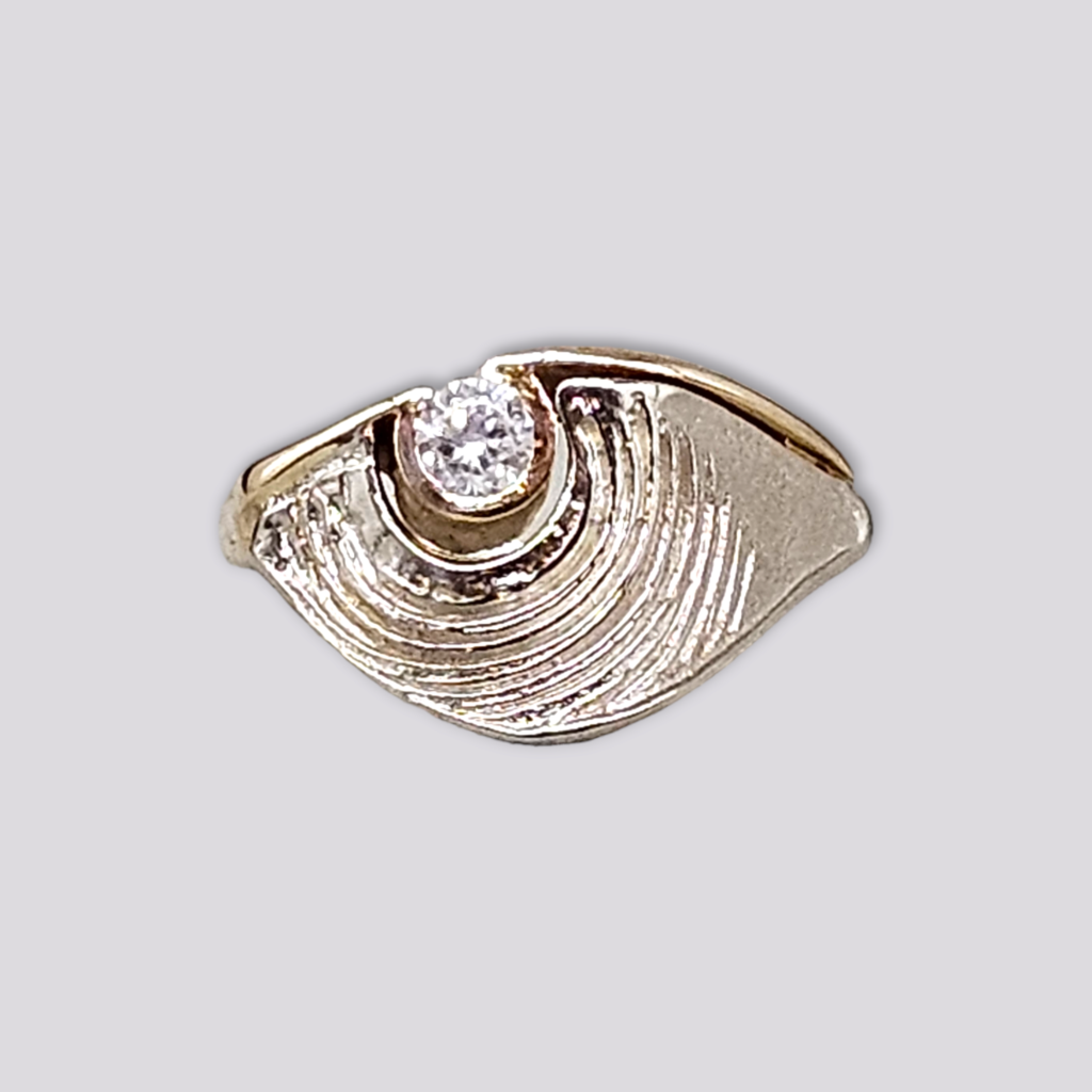 HELLMAN VINTAGE RING 2-FARGET MED CZ