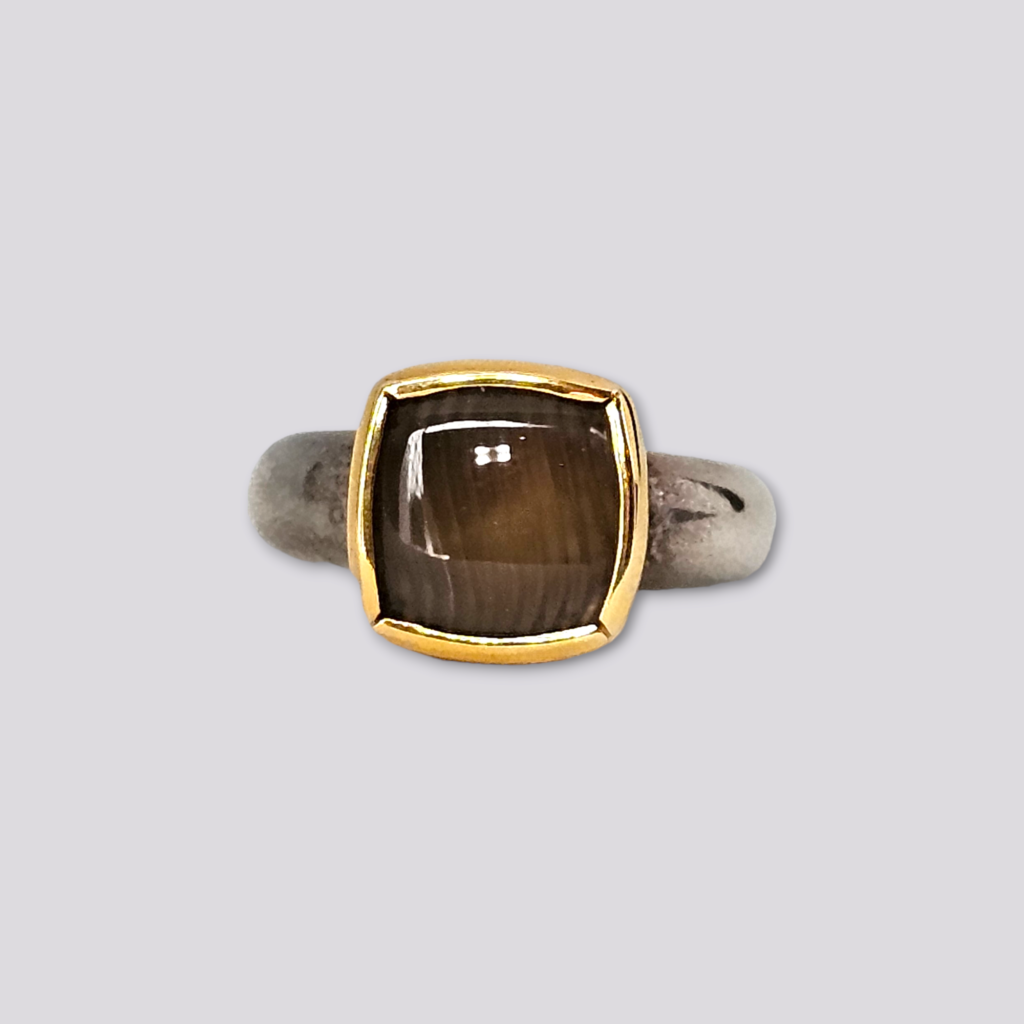 HELLMAN VINTAGE RING 2-FARGET MED RØKKVARTS