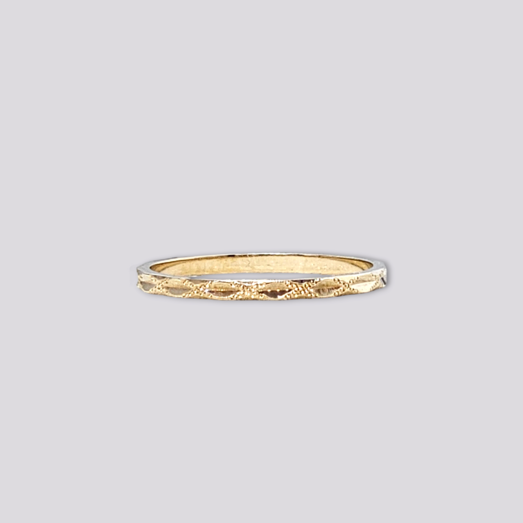 HELLMAN VINTAGE RING MED MØNSTER