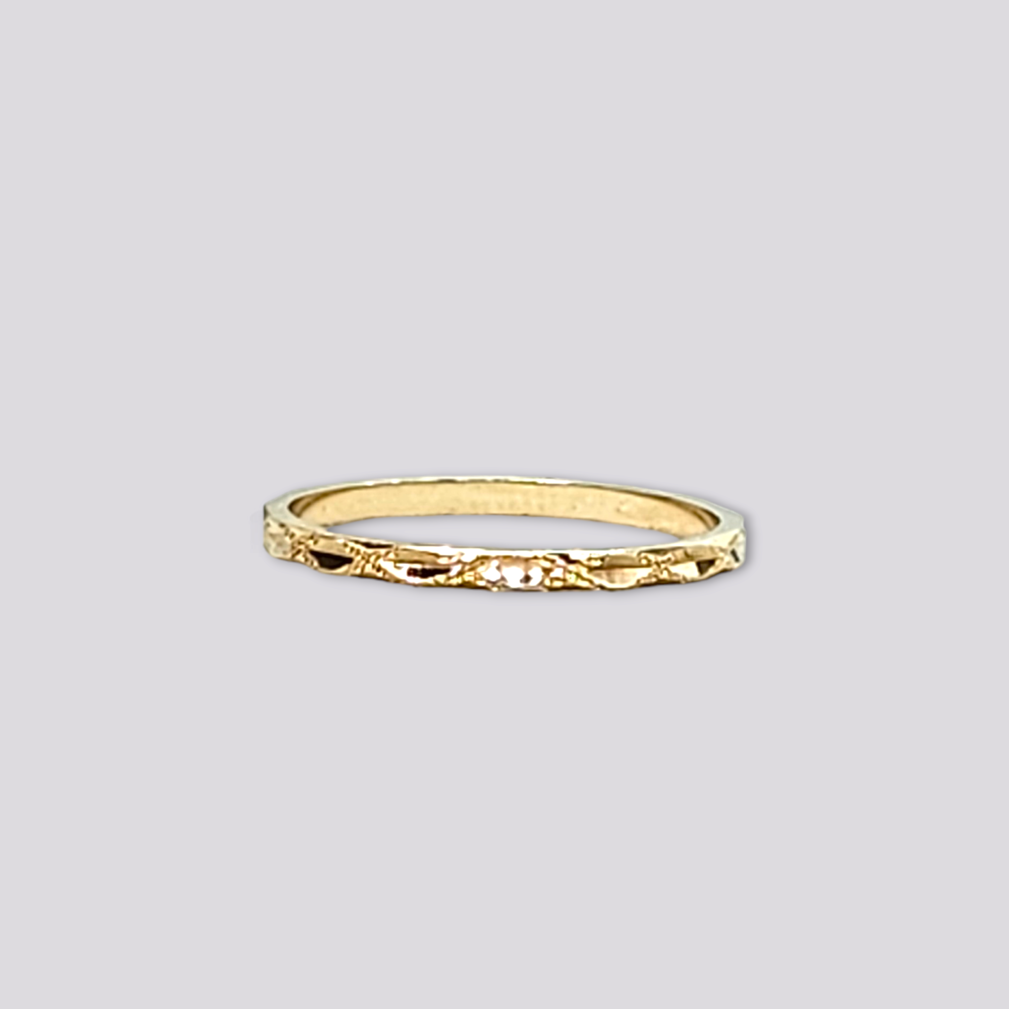 HELLMAN VINTAGE RING MED MØNSTER
