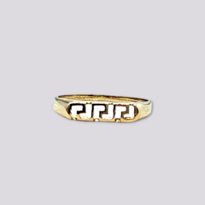 HELLMABN VINTAGE RING MED GRESK MØNSTER